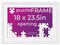 White Wood Puzzle Frame Kit with Glue Sheets, White Mat, Backing, UV Acrylic - Available in 20 Popular Sizes